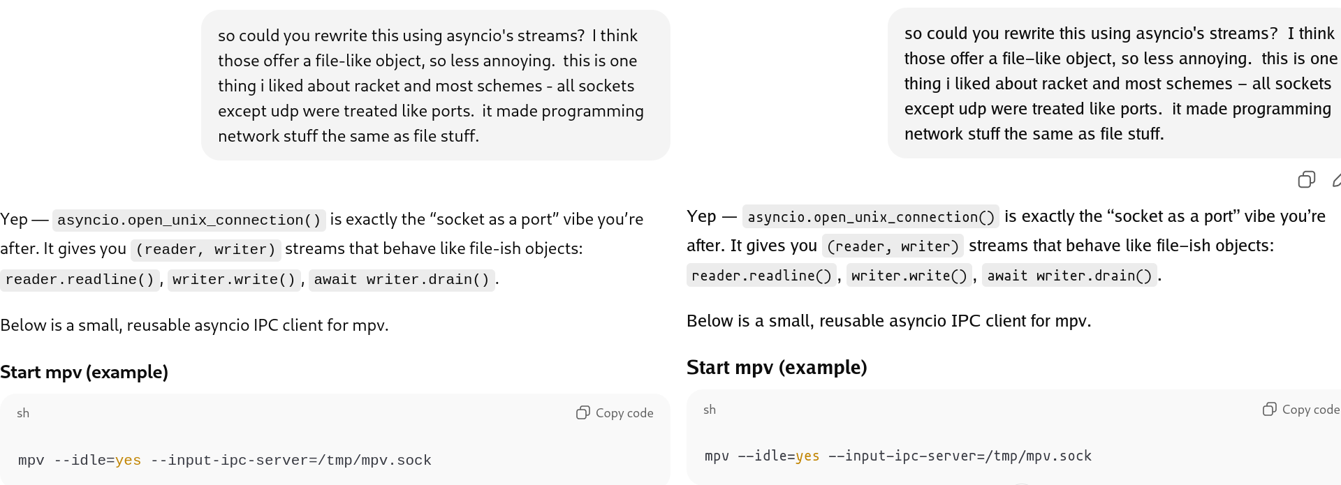 comparing chatgpt font selection