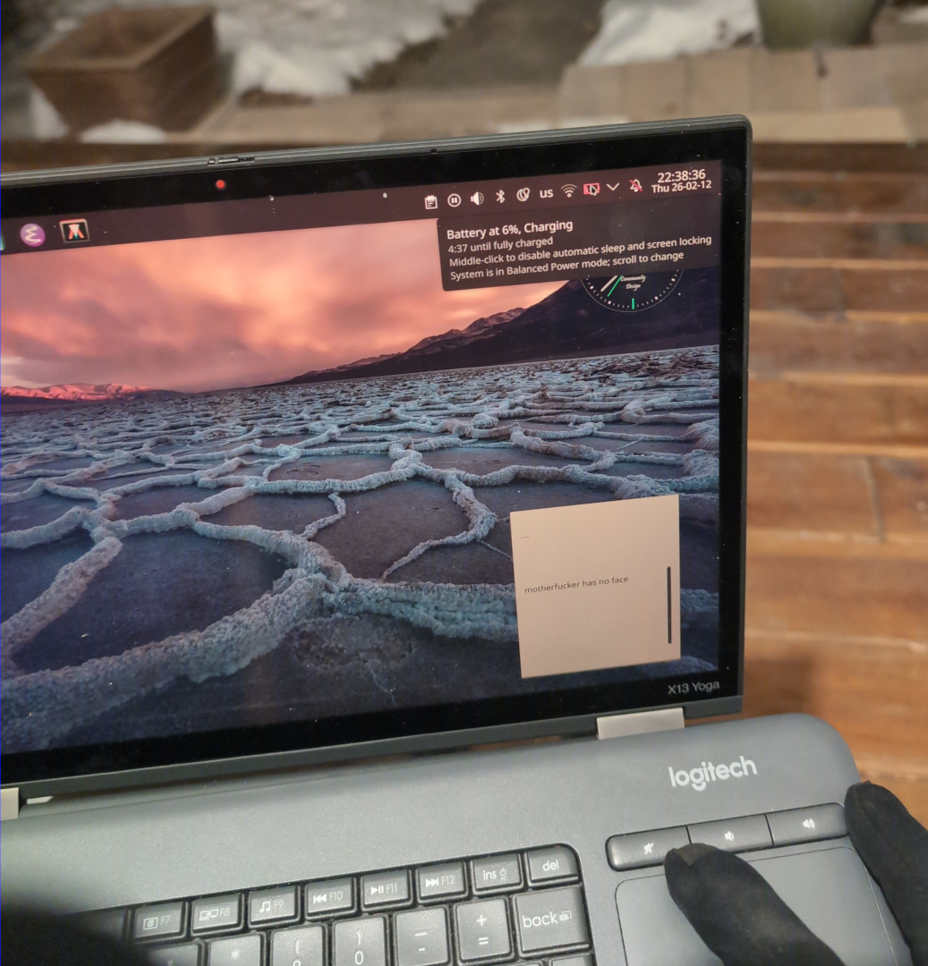 Laptop is charging very slowly in the cold