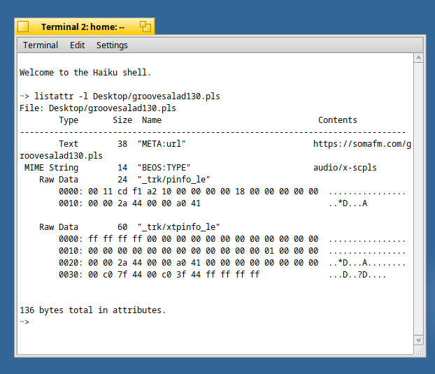 listattr -l shows a file's original download URL (via META:URL)